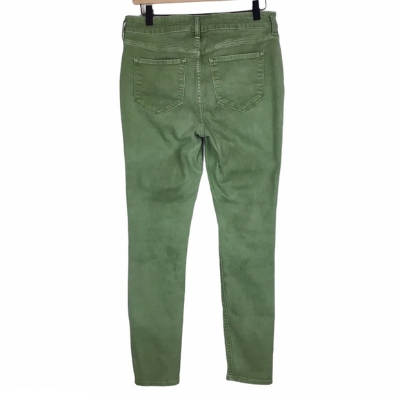 OLD NAVY Jeans 2 Pair Lot Super Skinny Rockstar Mid Rise Stretch Green Grey - Picture 14 of 16
